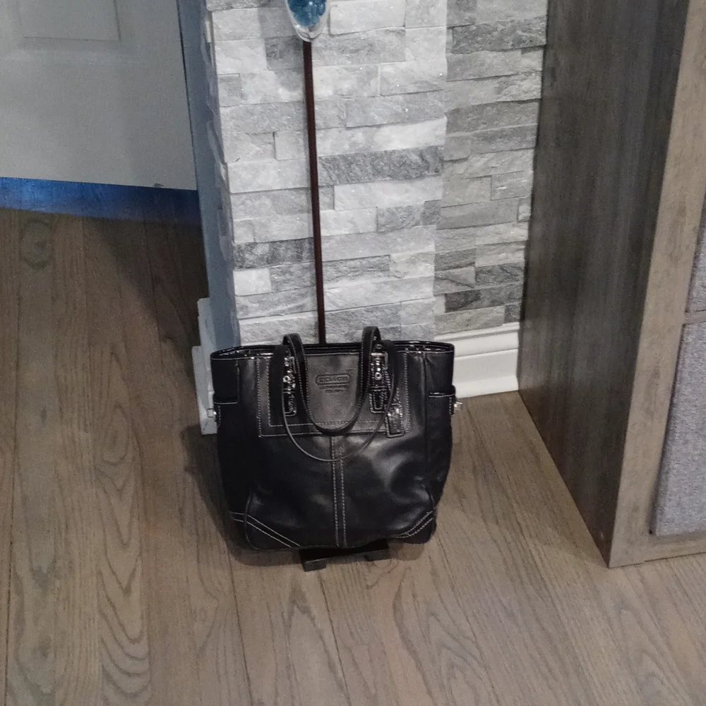 💝Coach Black leather purse Authentic - Picture 4 of 15